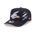 Wile E Coyote Looney Tunes Black 9FIFTY A-Frame Snapback Adjustable Cap-zelvios