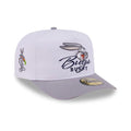 Bugs Bunny Script Looney Tunes White & Grey 59FIFTY A-Frame Fitted Cap-zelvios