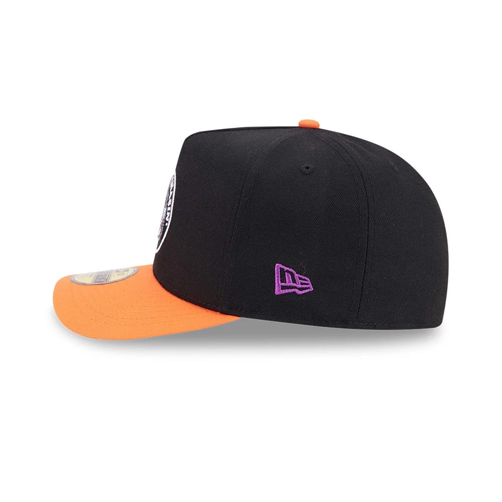Bugs Bunny Looney Tunes Chasin Carrots Black 59FIFTY A-Frame Fitted Cap-zelvios