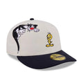Multi Character Looney Tunes Pwetty Cat Beige & Navy 59FIFTY Fitted Cap-zelvios