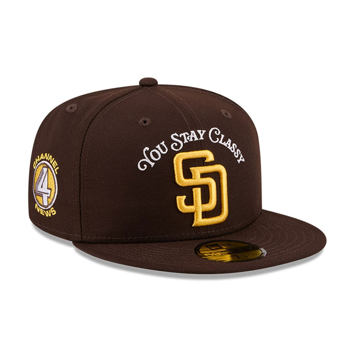 San Diego Padres MLB X Anchorman Stay Classy Black 59FIFTY Fitted Cap-zelvios