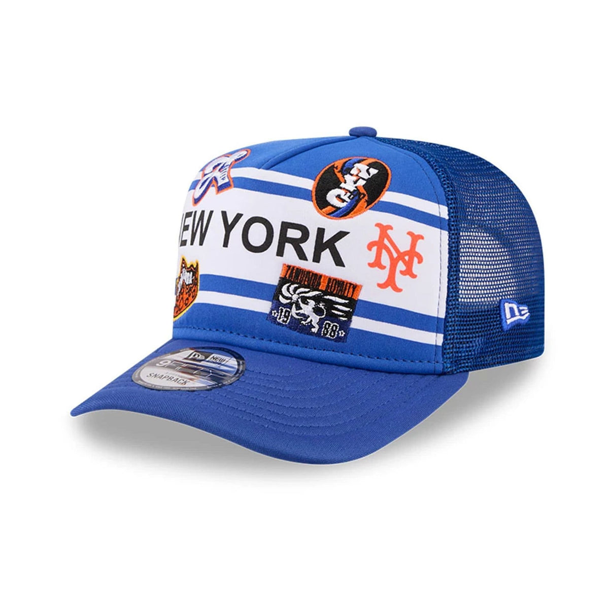 Mets MLB X Coming To America Blue 9FIFTY A-Frame Snapback Adjustable Cap-zelvios