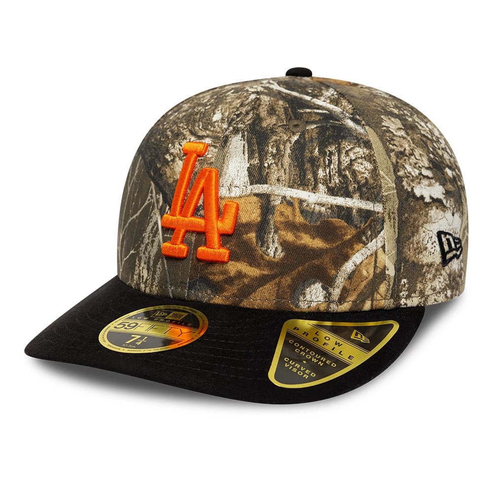 LA Dodgers MLB Realtree Assorted Print Low Profile 59FIFTY Fitted Cap-zelvios