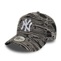 New York Yankees MLB Distressed Denim Black 9FORTY E-Frame Adjustable Cap-zelvios