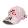 New Era Gingham Bowback Pastel Pink 9TWENTY Adjustable Cap-zelvios