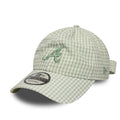 Atlanta Braves MLB Gingham Bowback Pastel Green 9TWENTY Adjustable Cap-zelvios