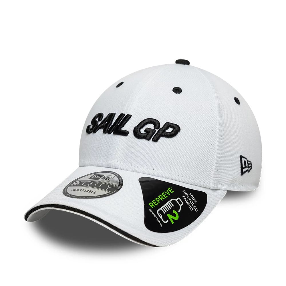 Repreve® Sail GP Sandwich Visor White 9FORTY Adjustable Cap-zelvios