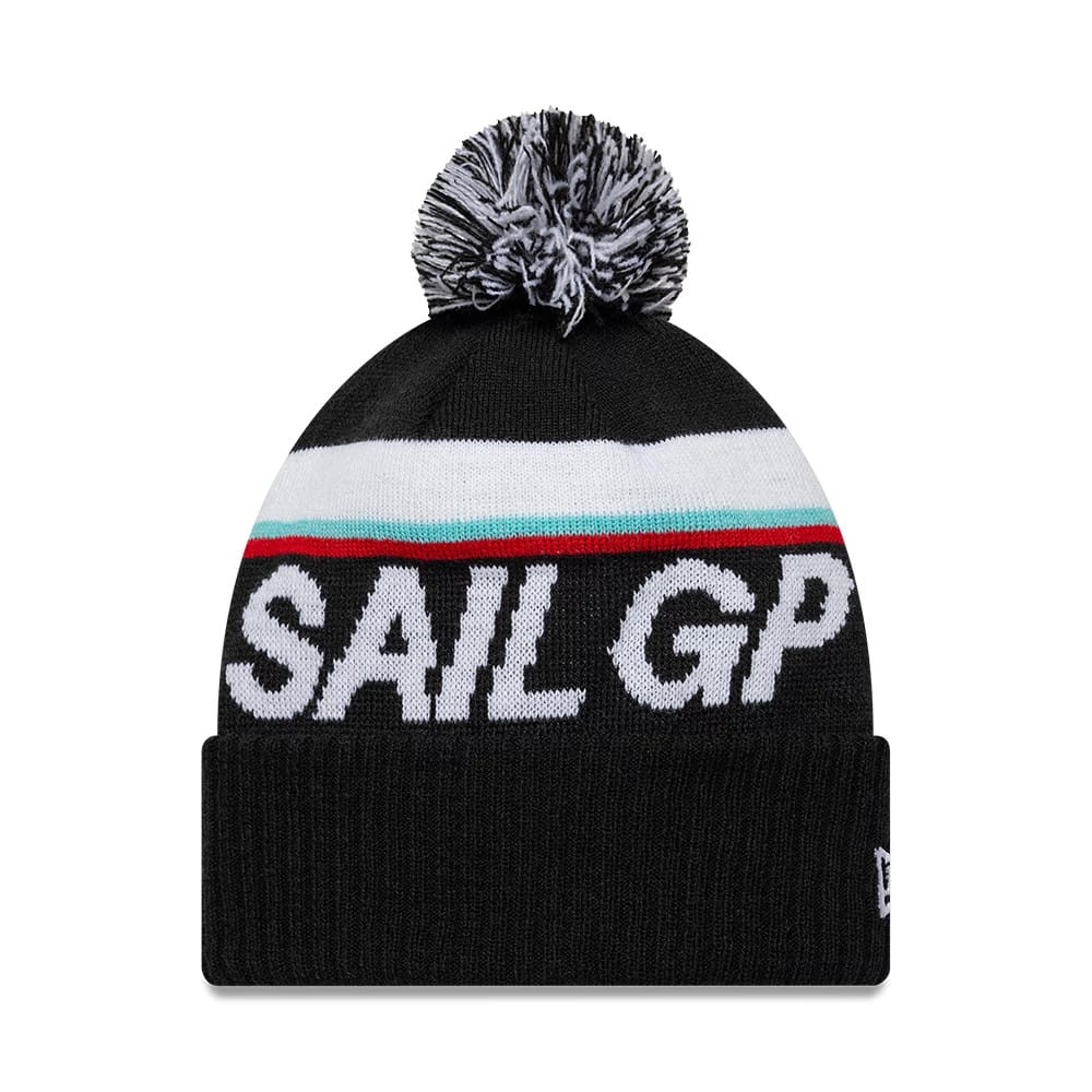 Sail GP Sport Black Cuff Knit Beanie-zelvios