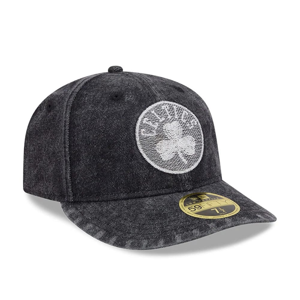 Boston Celtics NBA 59FIFTY Day Black Low Profile 59FIFTY Fitted Cap-zelvios