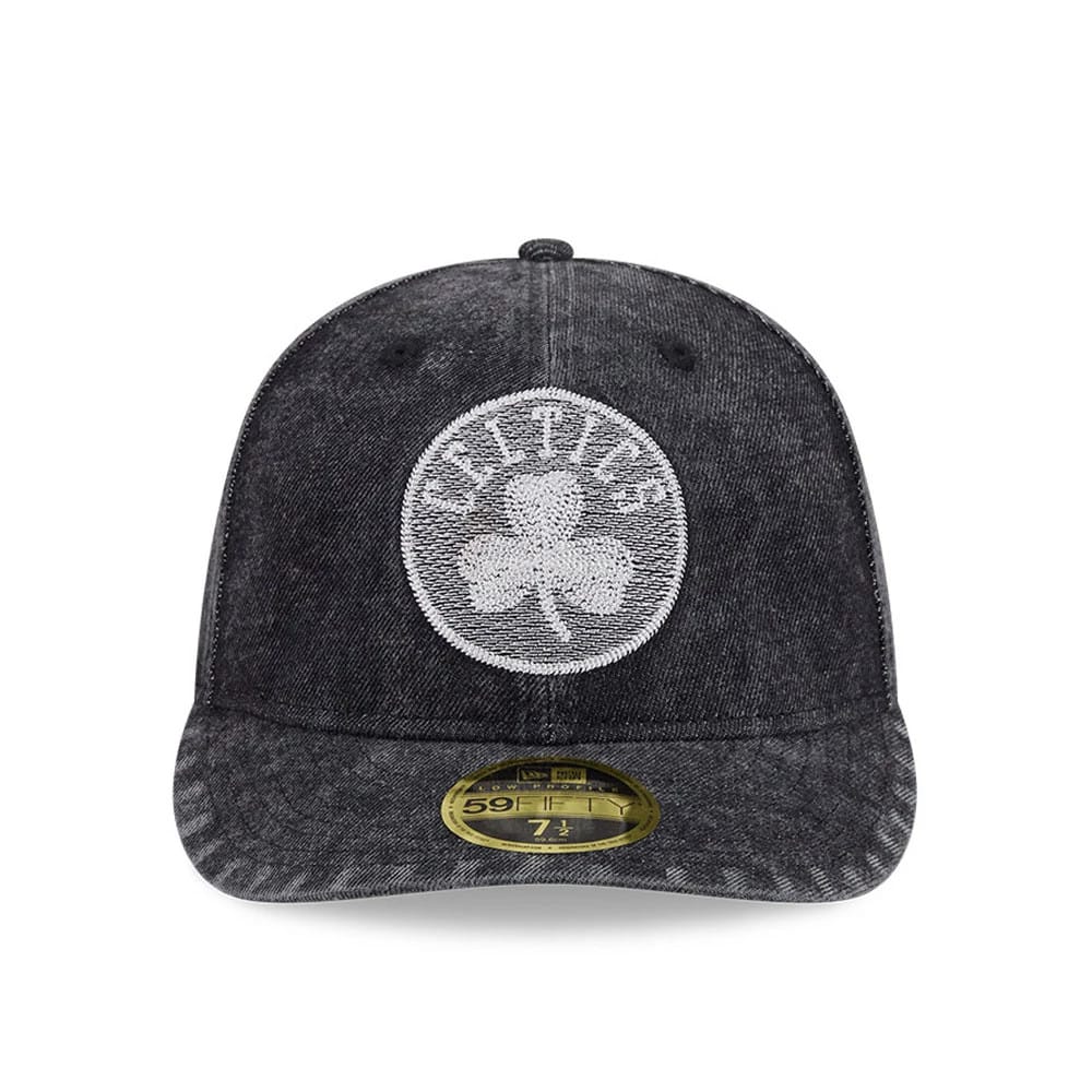 Boston Celtics NBA 59FIFTY Day Black Low Profile 59FIFTY Fitted Cap-zelvios