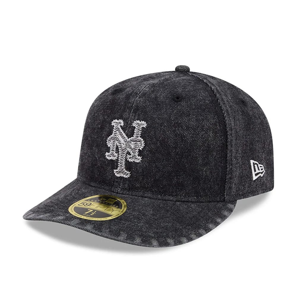 New York Mets MLB 59FIFTY Day Black Low Profile 59FIFTY Fitted Cap-zelvios