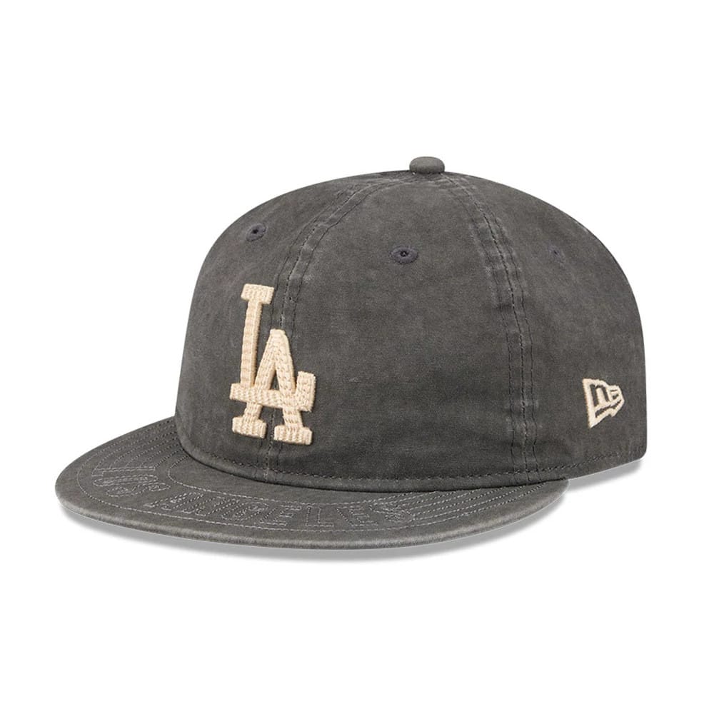 LA Dodgers MLB 59FIFTY Day Black Retro Crown 59FIFTY Fitted Cap-zelvios