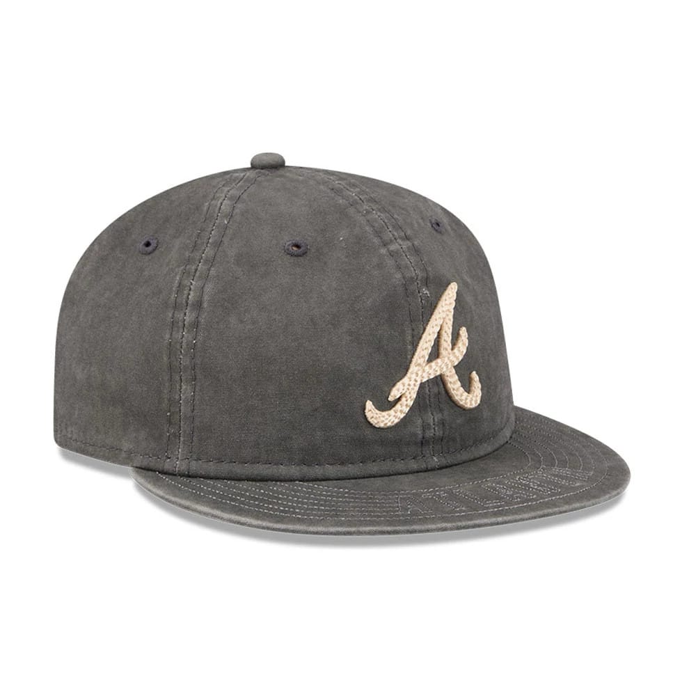 Atlanta Braves MLB 59FIFTY Day Black Retro Crown 59FIFTY Fitted Cap-zelvios