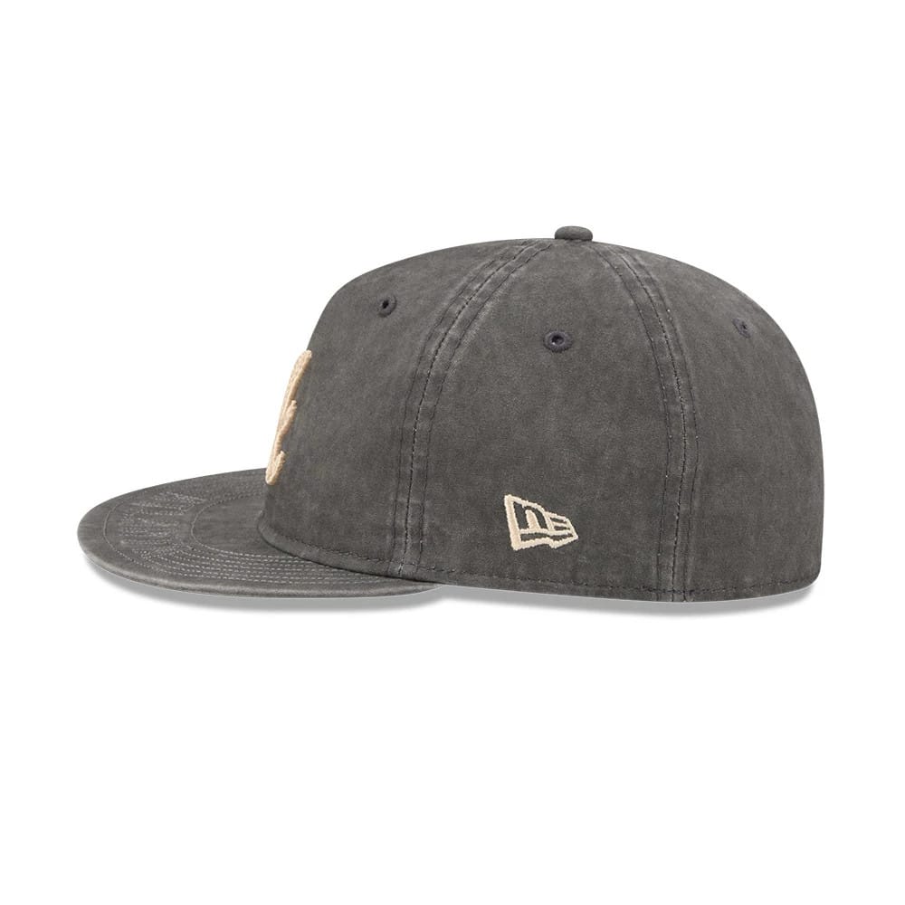 Atlanta Braves MLB 59FIFTY Day Black Retro Crown 59FIFTY Fitted Cap-zelvios