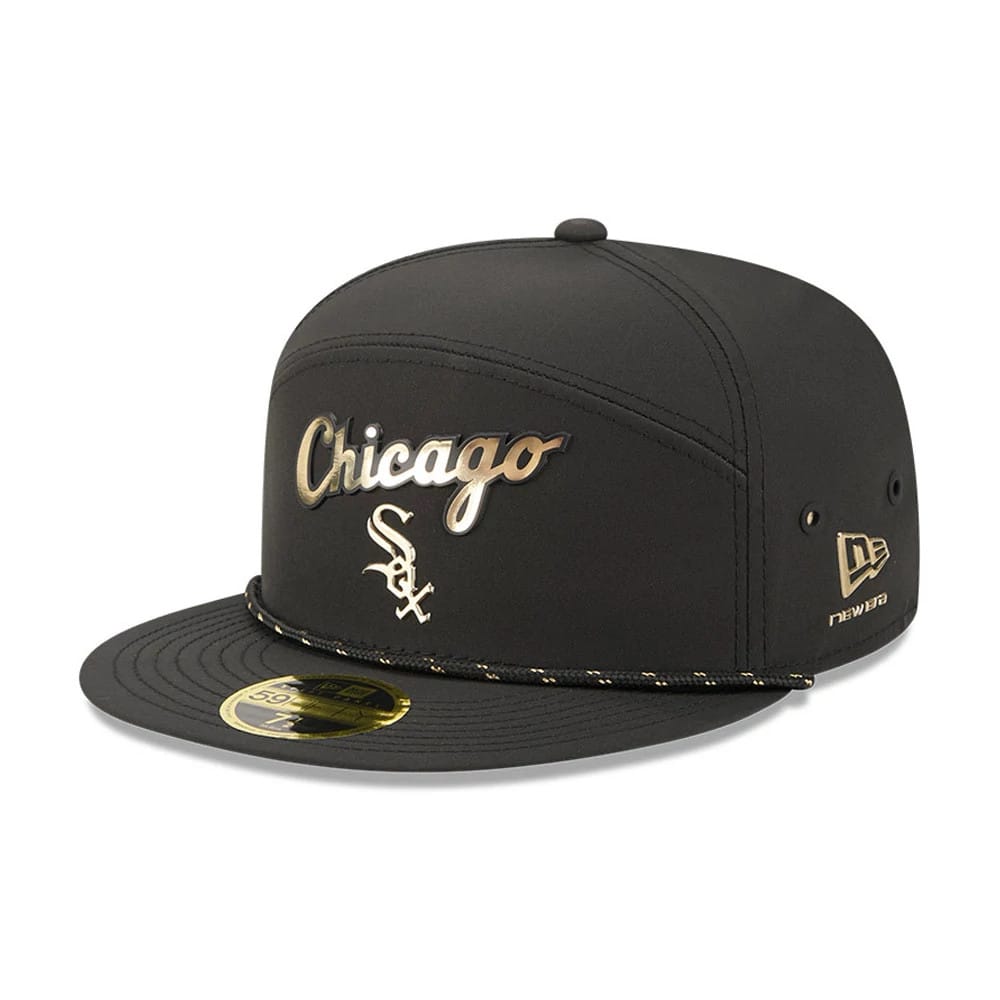 Chicago White Sox MLB 59FIFTY Day Black Split Panel 59FIFTY Fitted Cap-zelvios