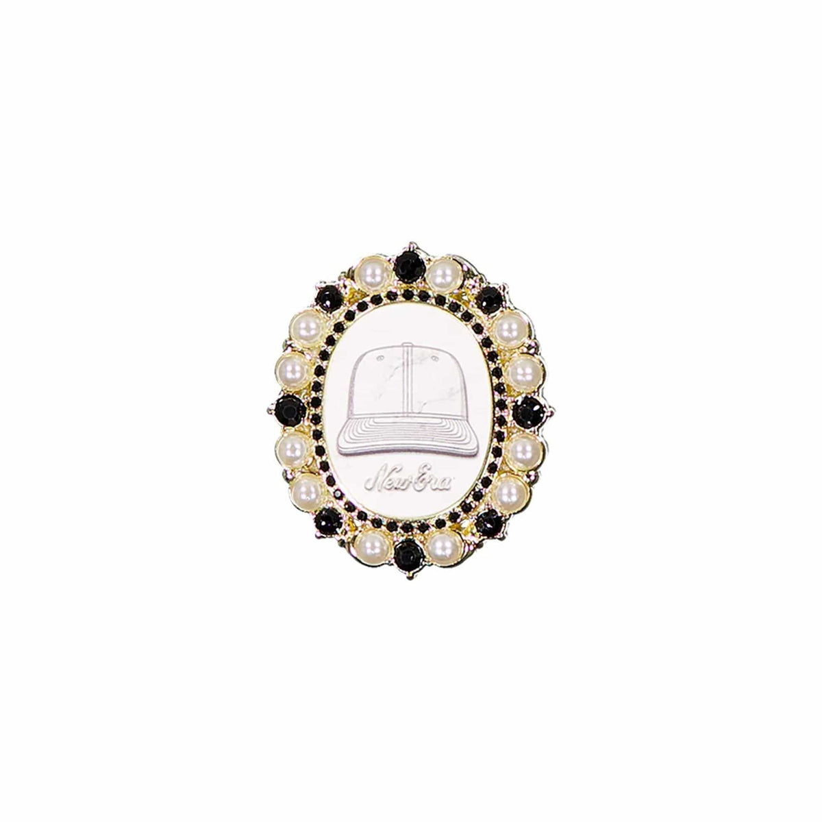 New Era 59FIFTY Day Brooch Black Pin Badge-zelvios