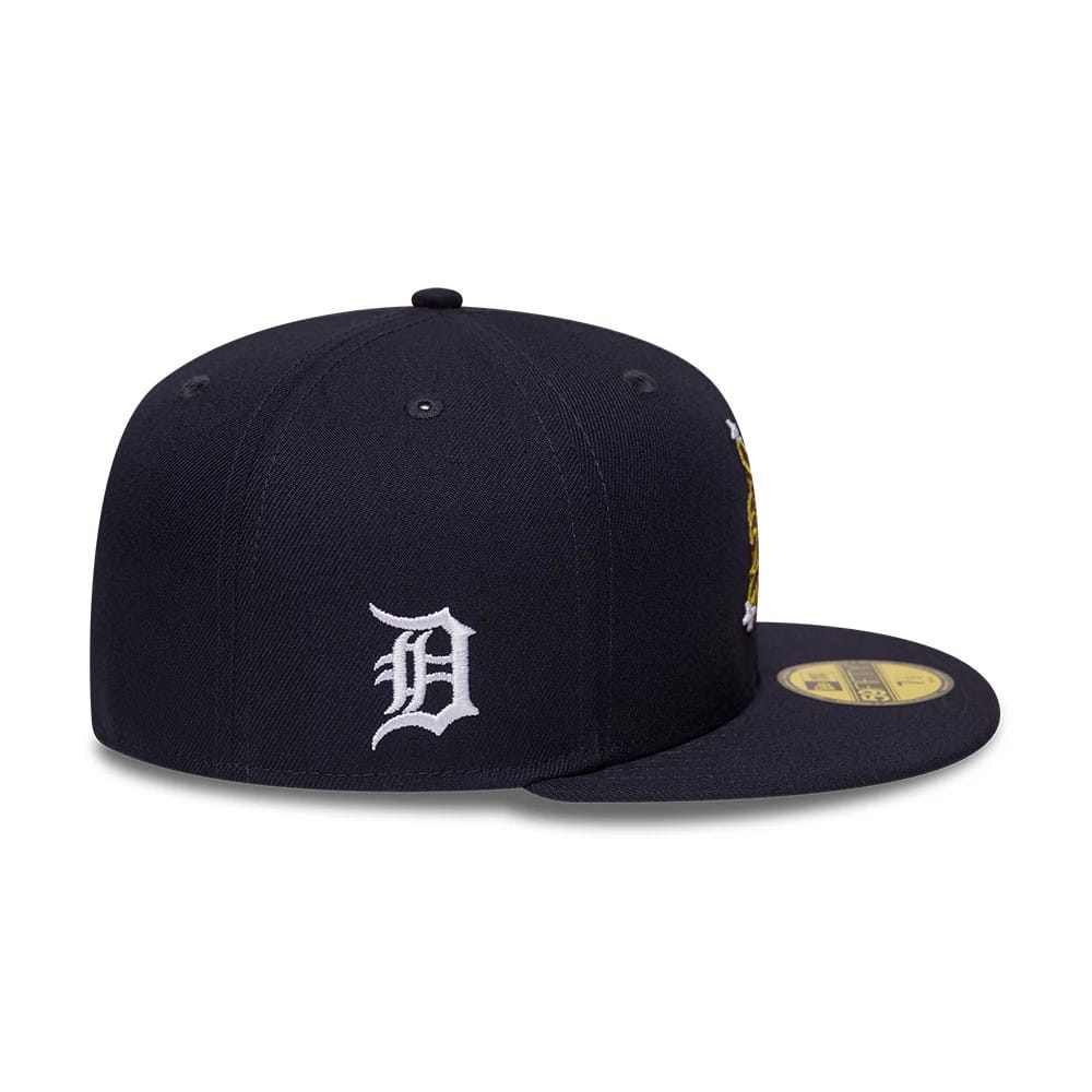 Detroit Tigers MLB Emblem Navy 59FIFTY Fitted Cap-kentox