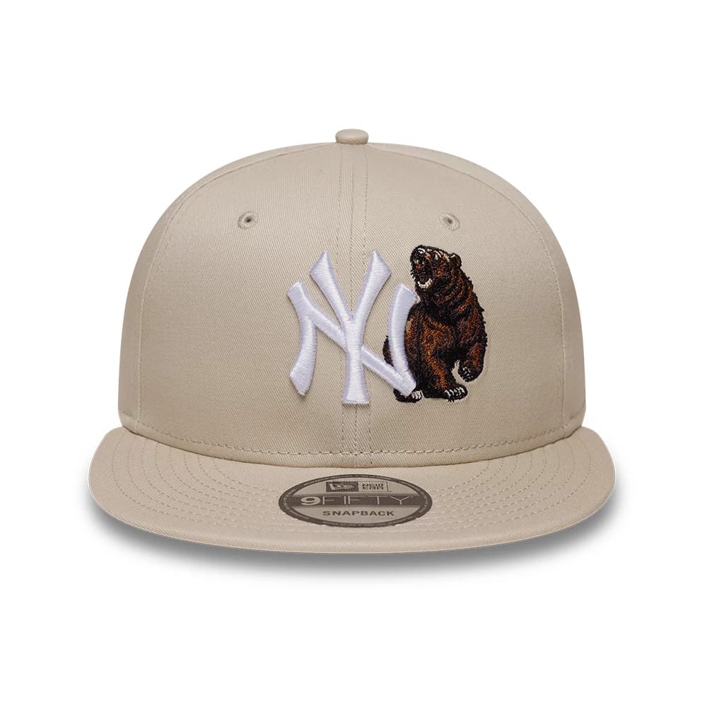 Yankees MLB Outdoor Icon Light Beige 9FIFTY Snapback Adjustable Cap-zelvios