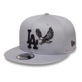 LA Dodgers MLB Outdoor Icon Grey 9FIFTY Snapback Adjustable Cap-zelvios