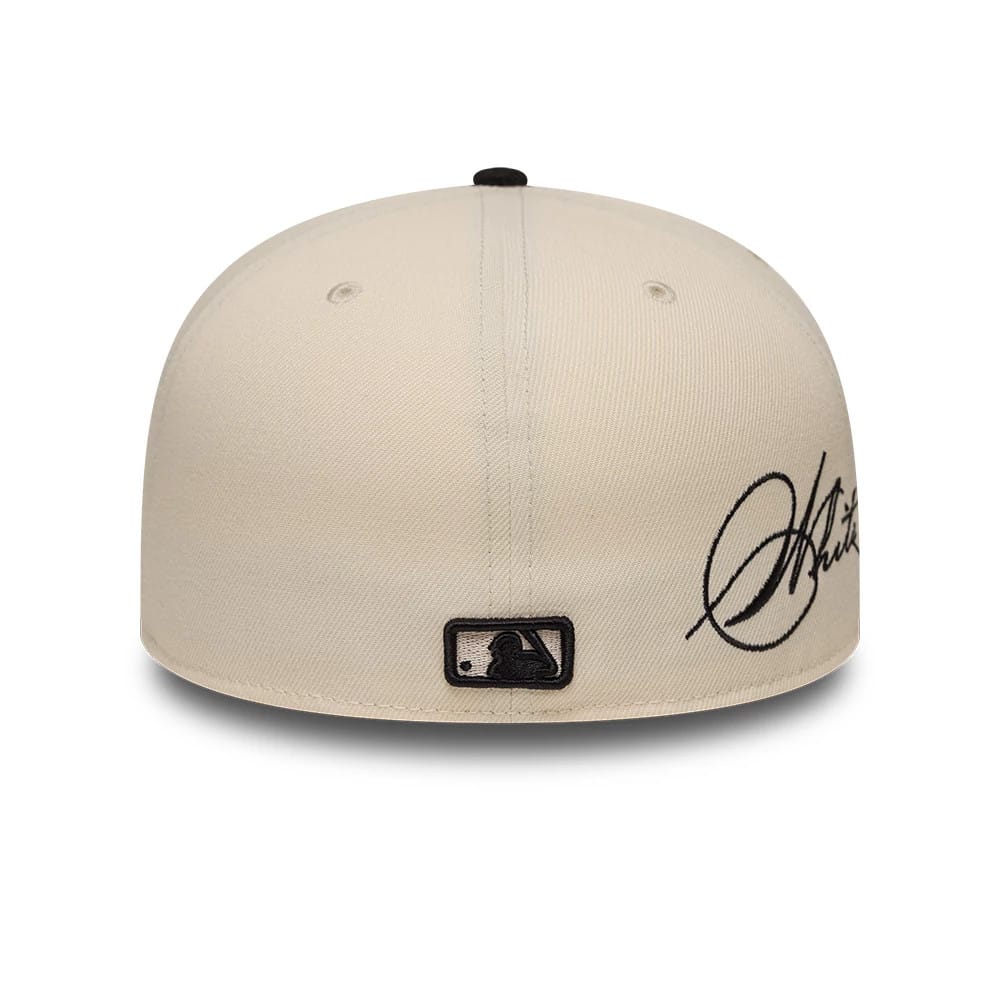 Chicago White Sox MLB Side Script Cream & Black 59FIFTY Fitted Cap-kentox