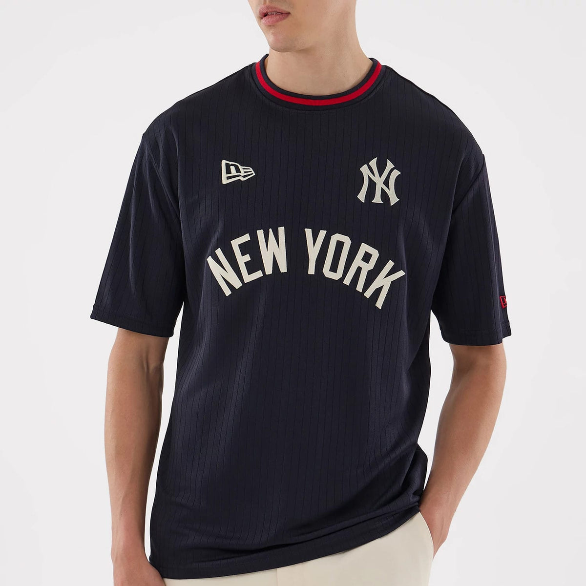 New York Yankees MLB Navy Oversized T-Shirt-zelvios
