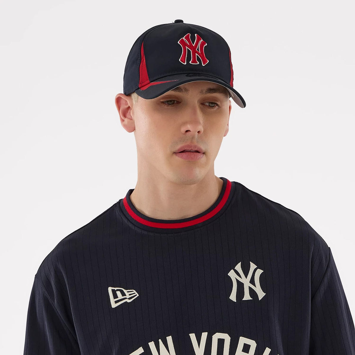 New York Yankees MLB Navy Oversized T-Shirt-zelvios