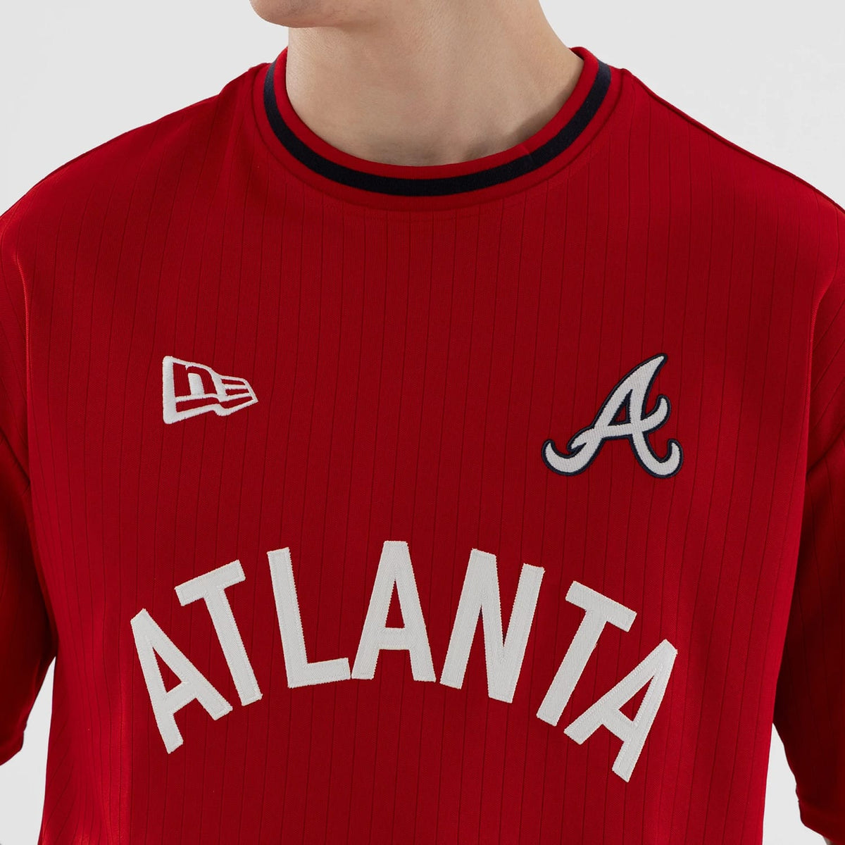 Atlanta Braves MLB Red Oversized T-Shirt-zelvios