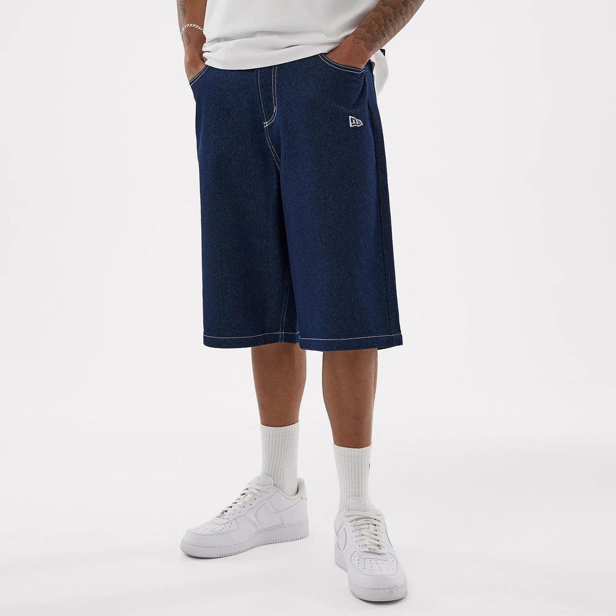 LA Dodgers MLB Jort Dark Blue Oversized Shorts-zelvios