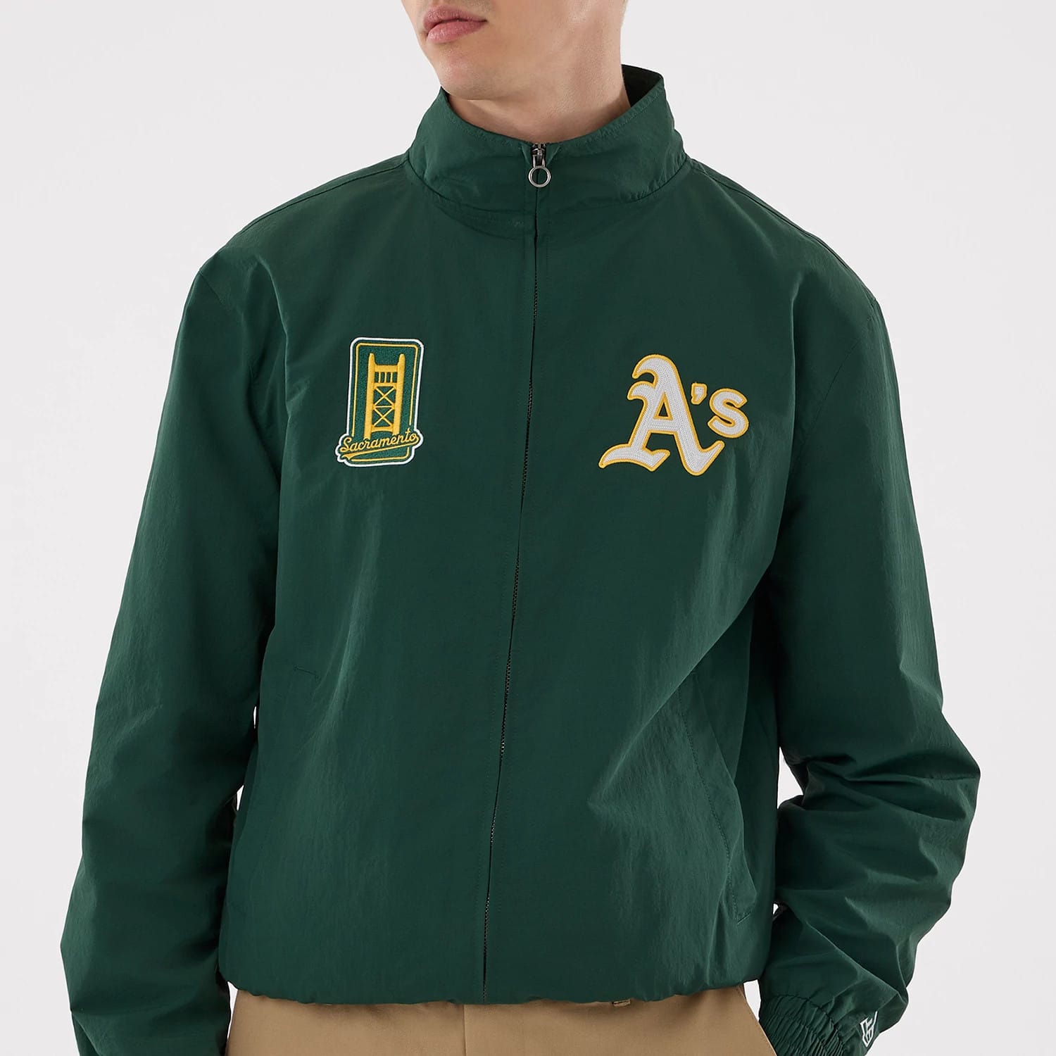 Athletics MLB Dark Green Sports Jacket-kentox