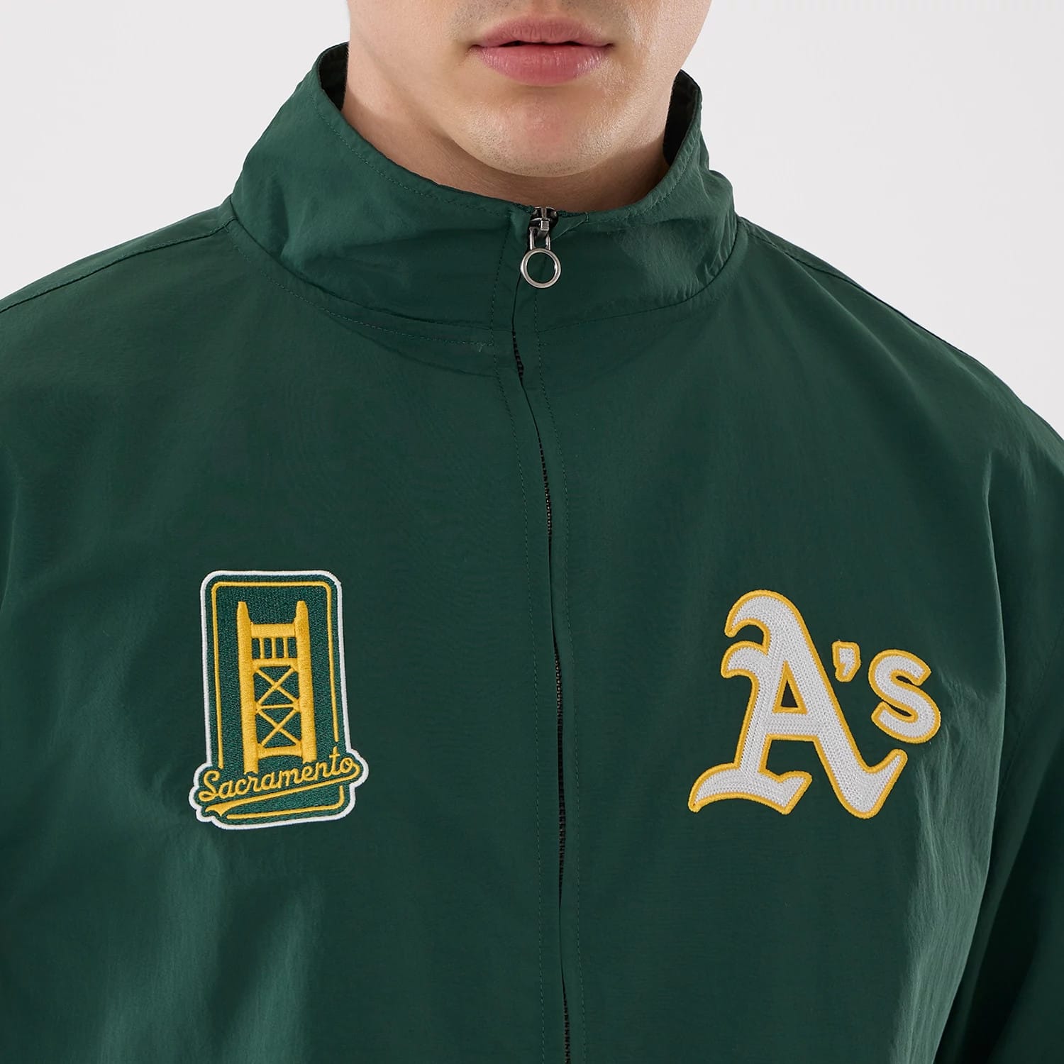 Athletics MLB Dark Green Sports Jacket-kentox
