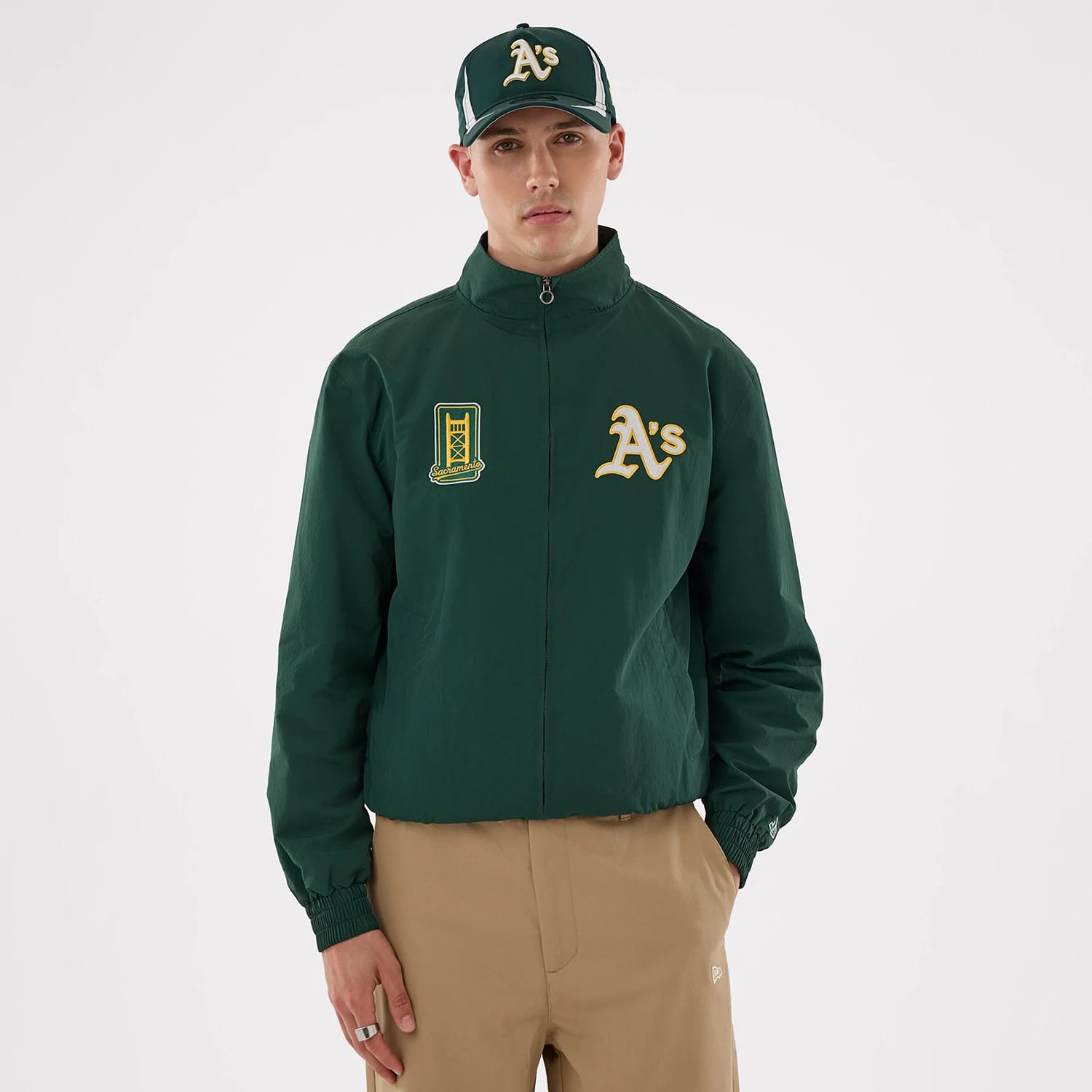 Athletics MLB Dark Green Sports Jacket-kentox