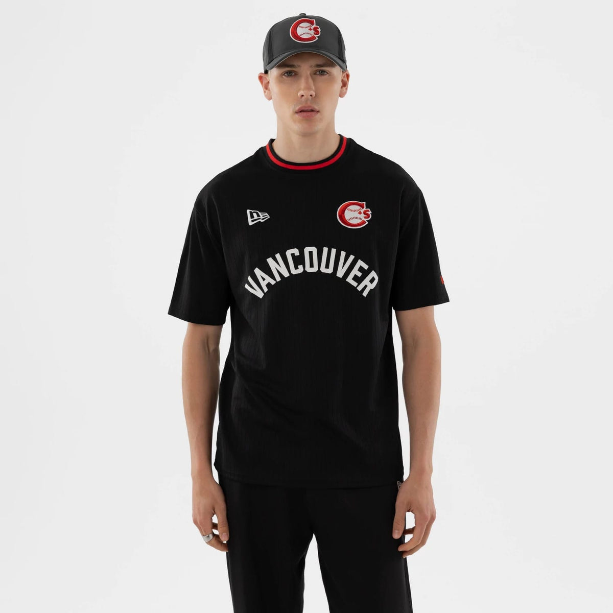 Vancouver Canadians MiLB Black Oversized T-Shirt-zelvios
