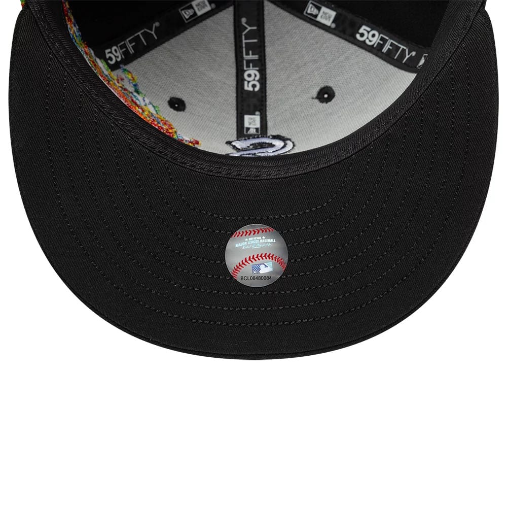 Chicago White Sox MLB Storm Pattern Black 59FIFTY Fitted Cap-kentox