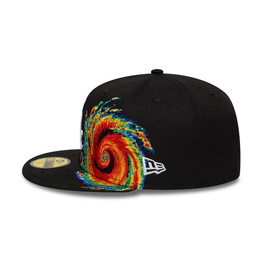 Chicago White Sox MLB Storm Pattern Black 59FIFTY Fitted Cap-kentox