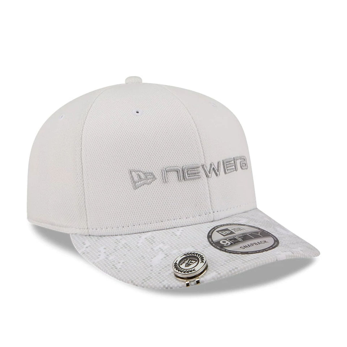 New Era Golf White 9FIFTY Snapback Adjustable Cap-zelvios