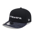 New Era Golf Black 9FIFTY Snapback Adjustable Cap-zelvios