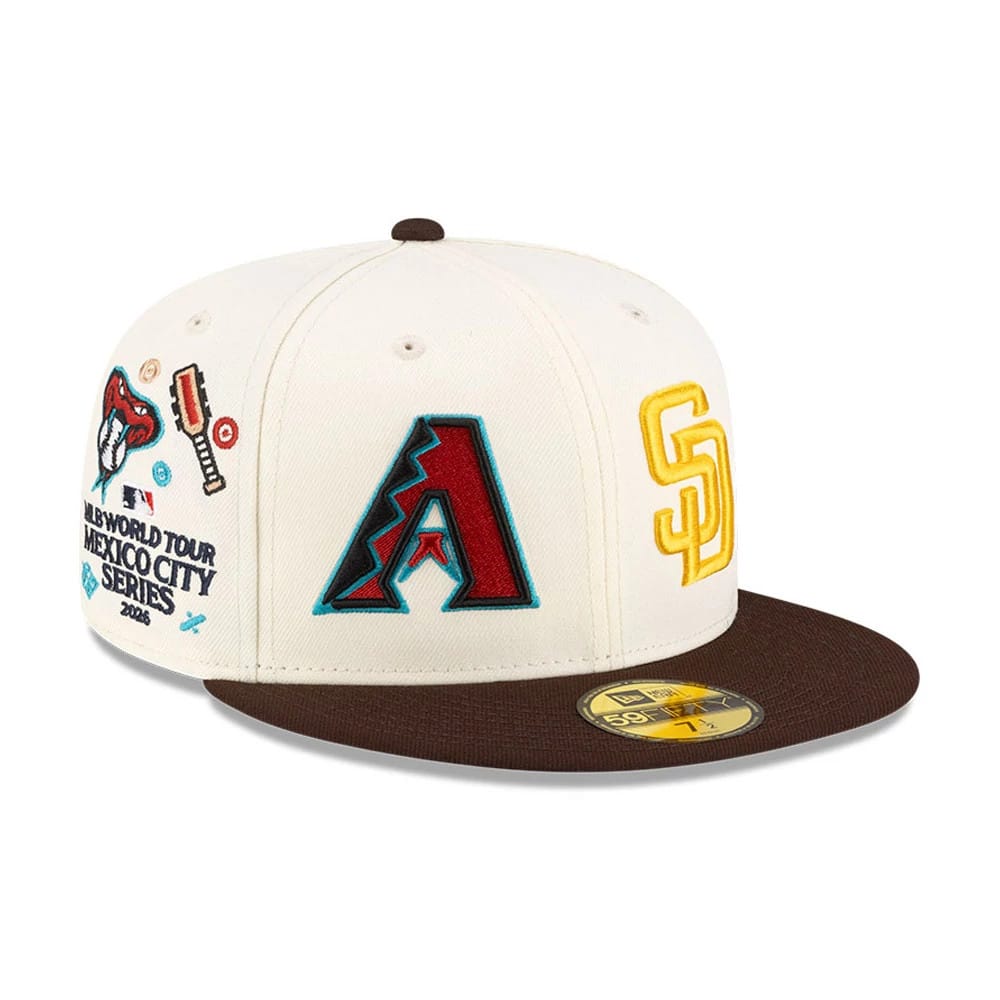 All Over MLB Mexico City Series 2026 White 59FIFTY Fitted Cap-zelvios