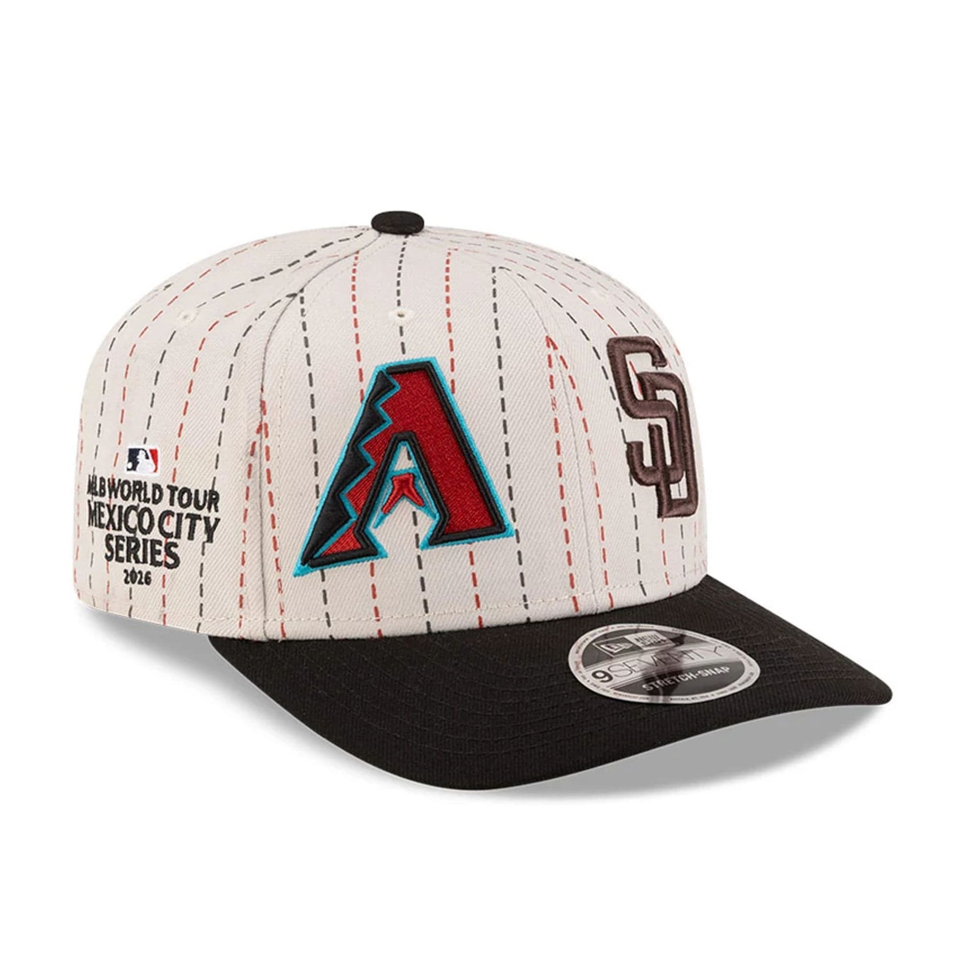 Dueling League MLB Mexico City Series 2026 Light Beige 9SEVENTY Stretch Snap Adjustable Cap-kentox
