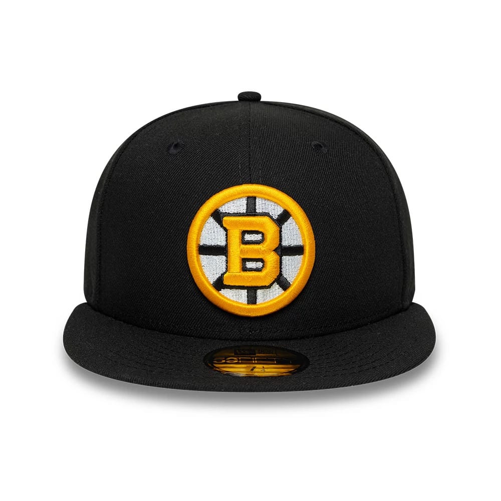Boston Bruins NHL Basic Black 59FIFTY Fitted Cap-zelvios