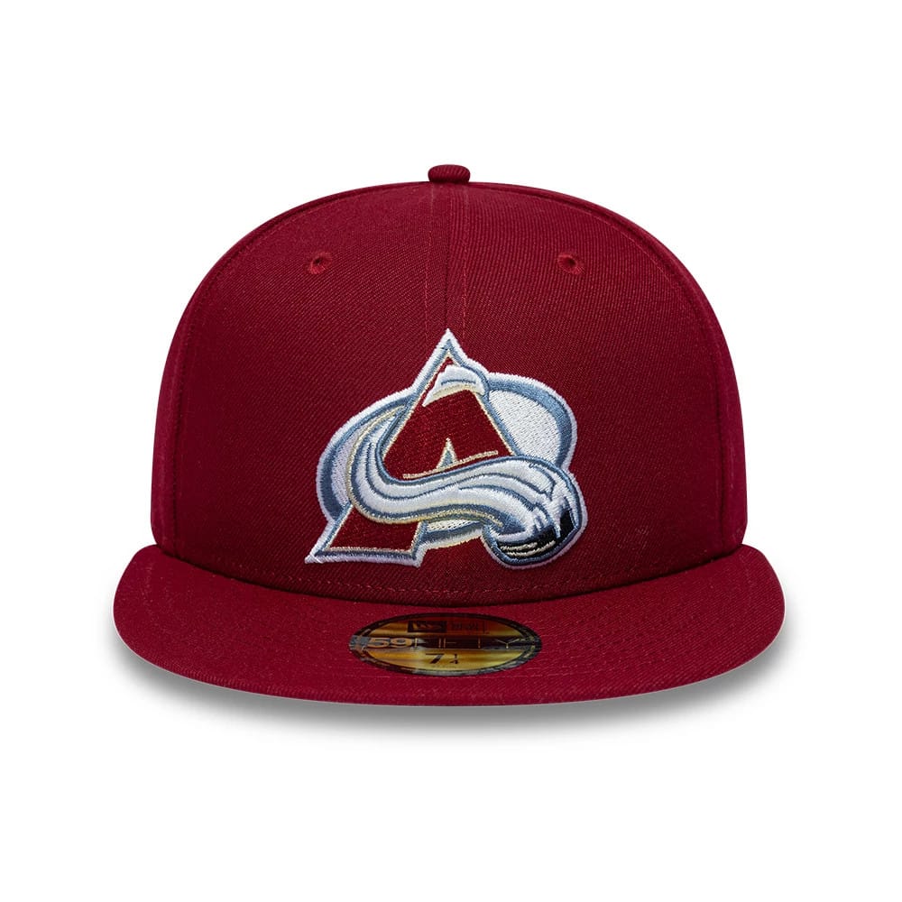 Colorado Avalanche NHL Basic Dark Red 59FIFTY Fitted Cap-kentox