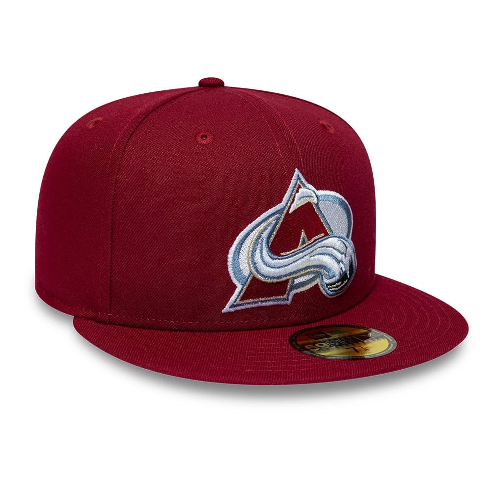 Colorado Avalanche NHL Basic Dark Red 59FIFTY Fitted Cap-kentox
