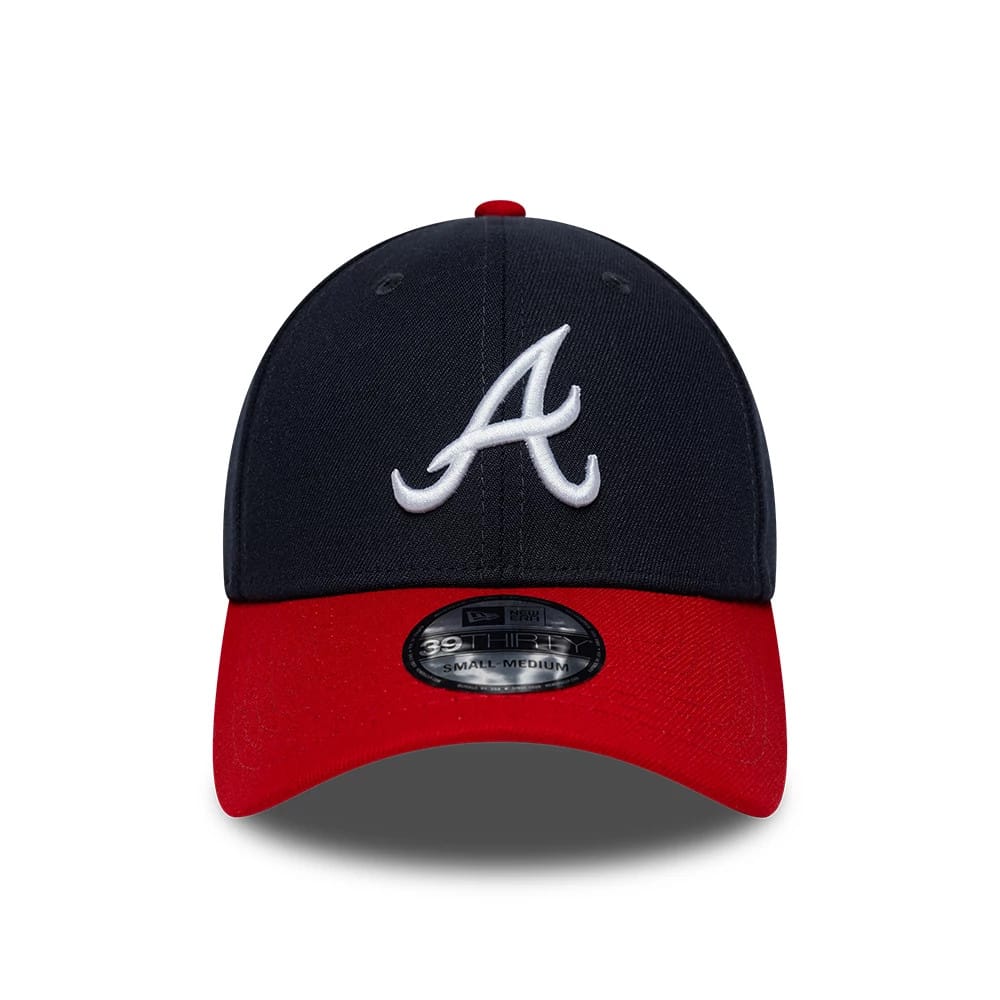Atlanta Braves MLB Classic Navy 39THIRTY Stretch Fit Cap-zelvios