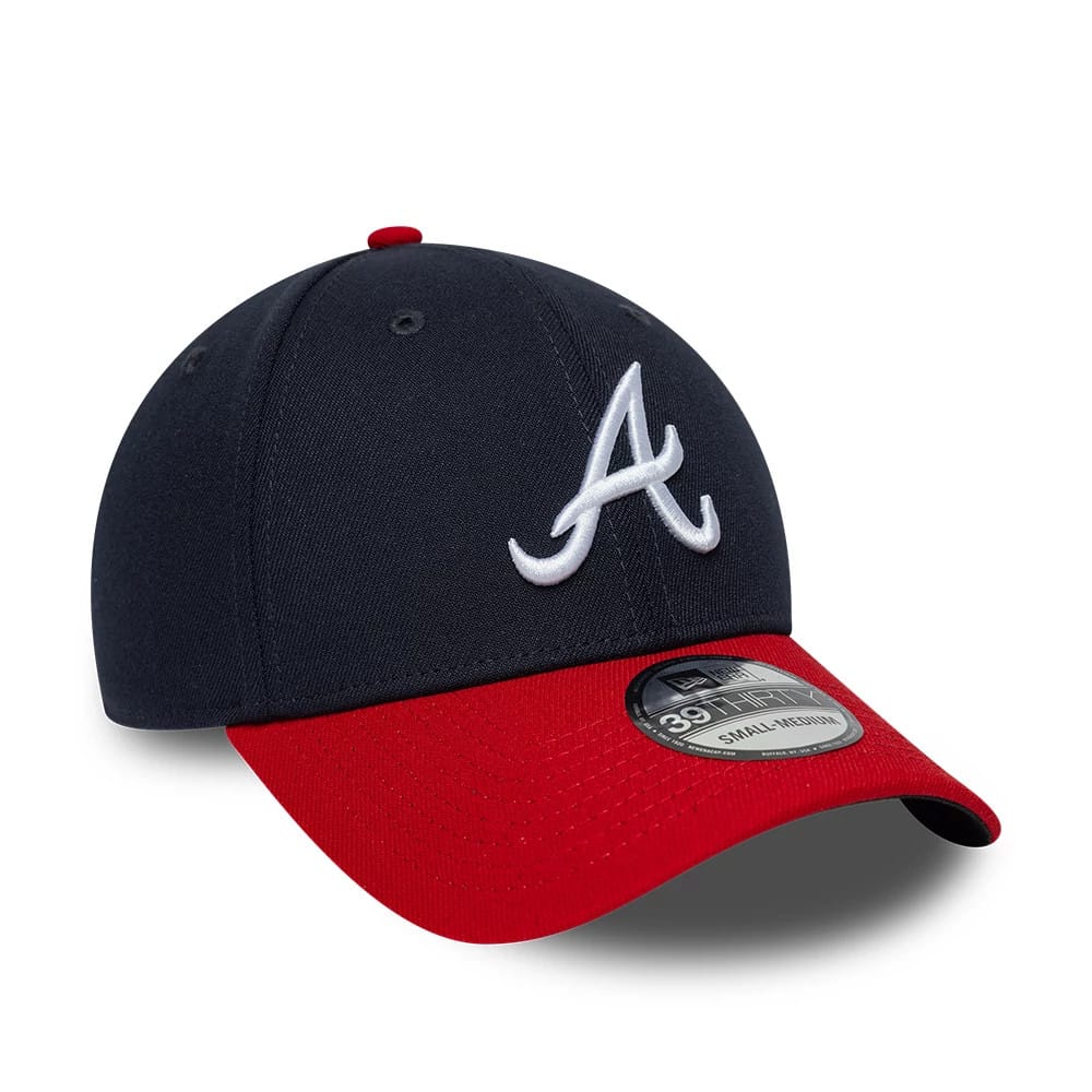 Atlanta Braves MLB Classic Navy 39THIRTY Stretch Fit Cap-zelvios