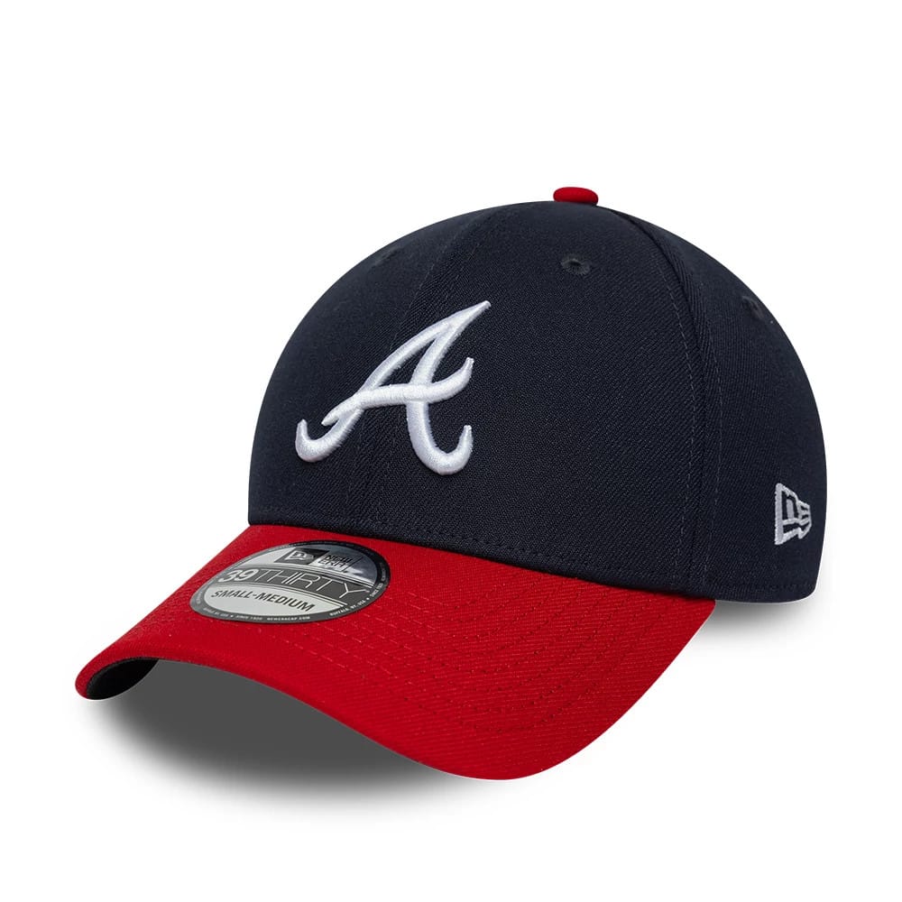 Atlanta Braves MLB Classic Navy 39THIRTY Stretch Fit Cap-zelvios