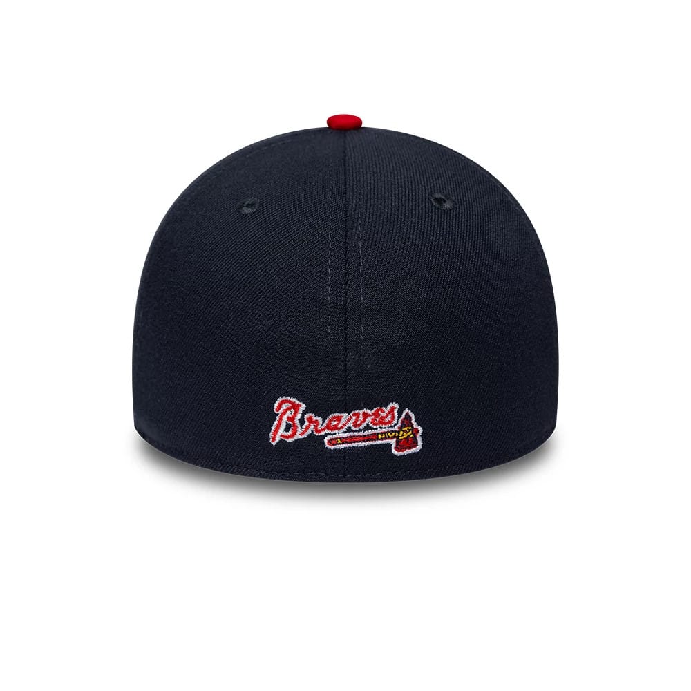 Atlanta Braves MLB Classic Navy 39THIRTY Stretch Fit Cap-zelvios