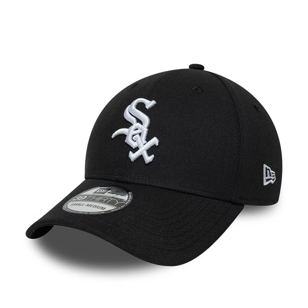 Chicago White Sox MLB Classic Black 39THIRTY Stretch Fit Cap-zelvios