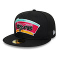 San Antonio Spurs NBA Hardwood Classic Black 59FIFTY Fitted Cap-zelvios