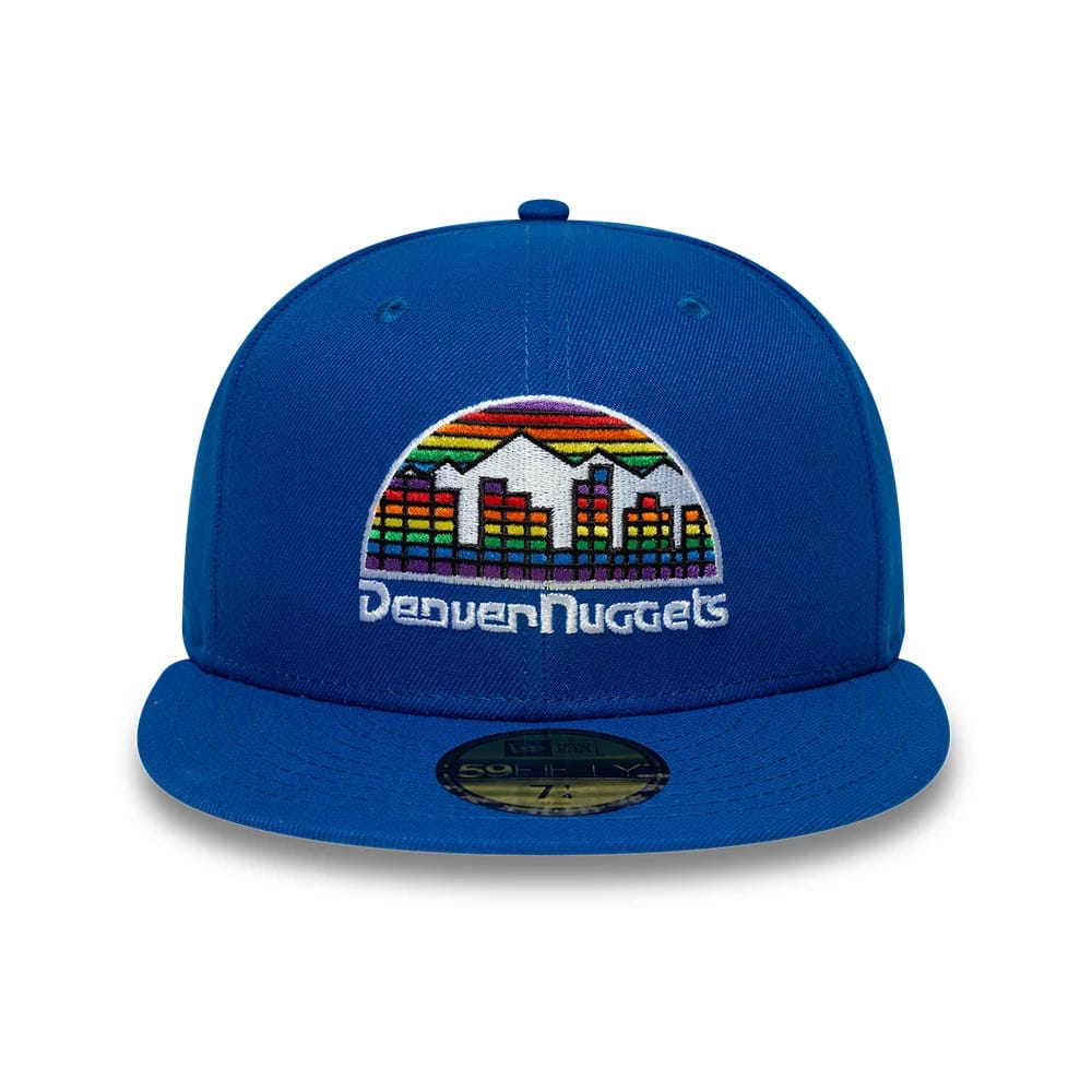 Denver Nuggets NBA Hardwood Classic Blue 59FIFTY Fitted Cap-kentox
