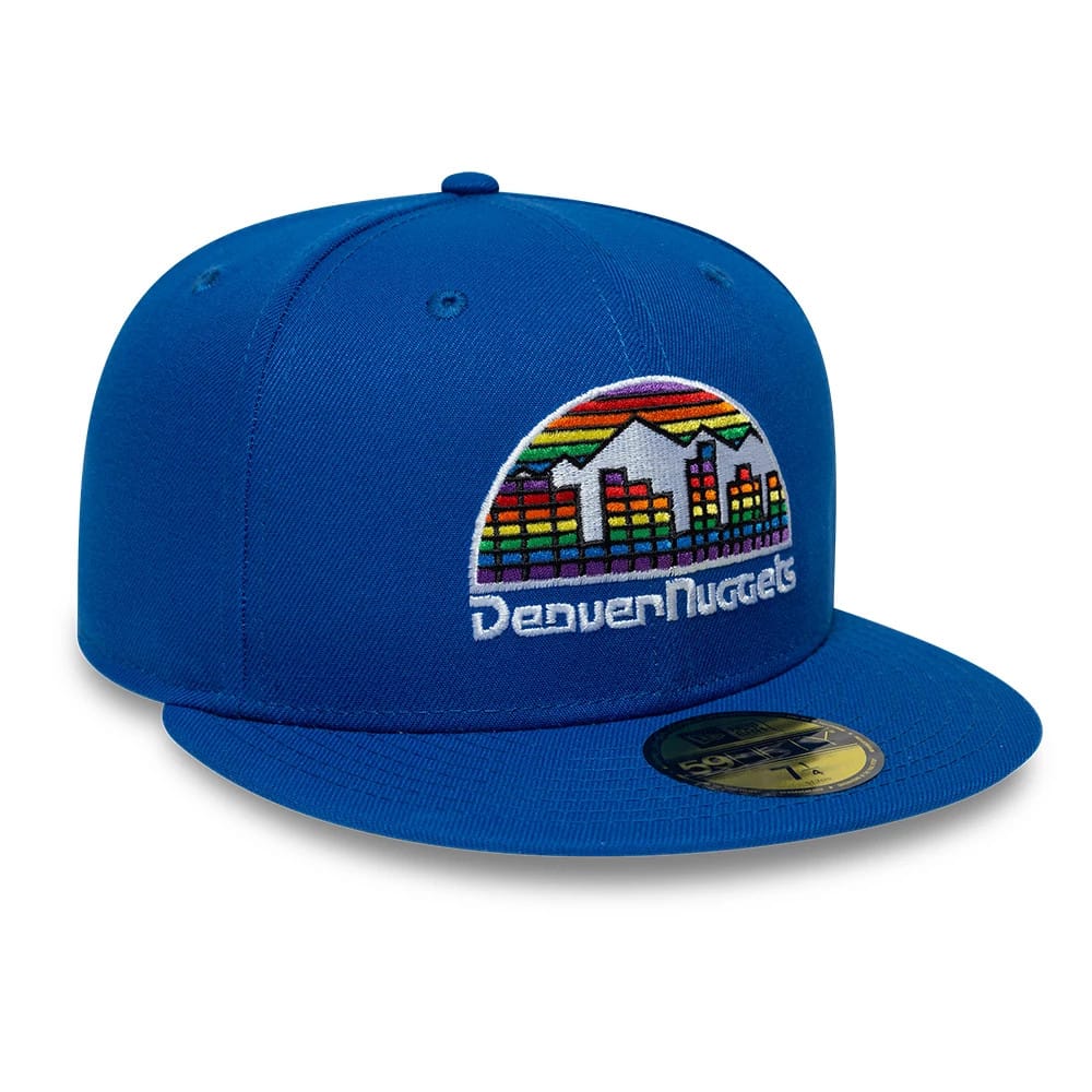 Denver Nuggets NBA Hardwood Classic Blue 59FIFTY Fitted Cap-kentox