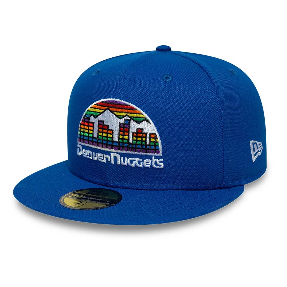 Denver Nuggets NBA Hardwood Classic Blue 59FIFTY Fitted Cap-kentox